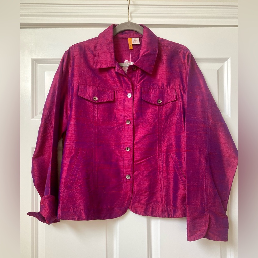 NEW GREAT PURE SILK JACKET